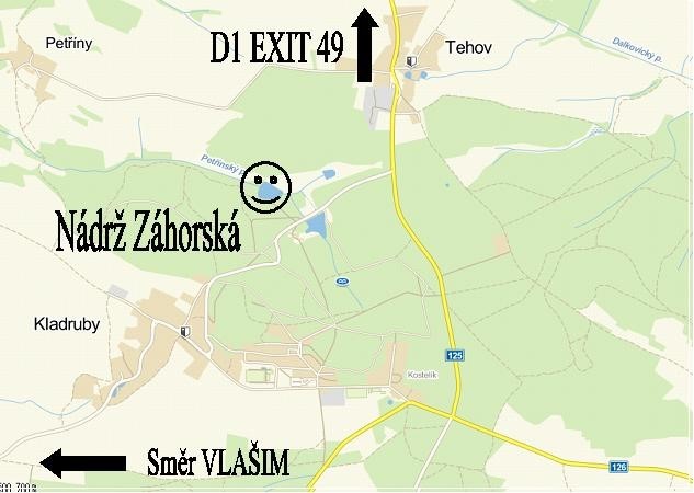 Mapka příjezdu