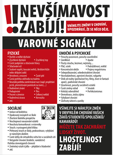 leták - Varovné signály