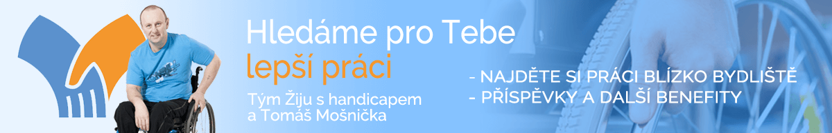 Leták - Žiju s&nbsp;handicapem - Práce OZP